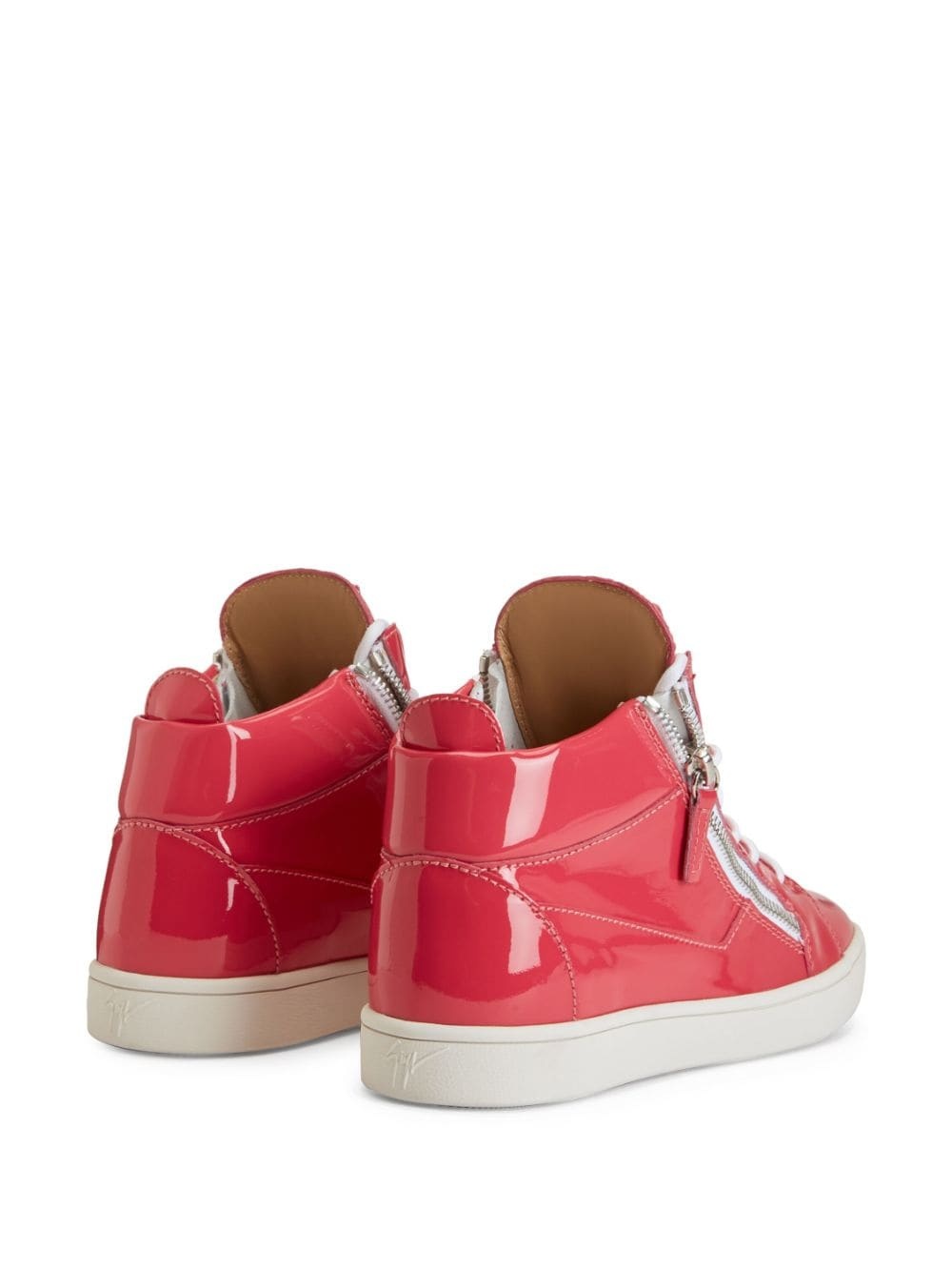 Kriss patent-leather mid-top sneakers - 4