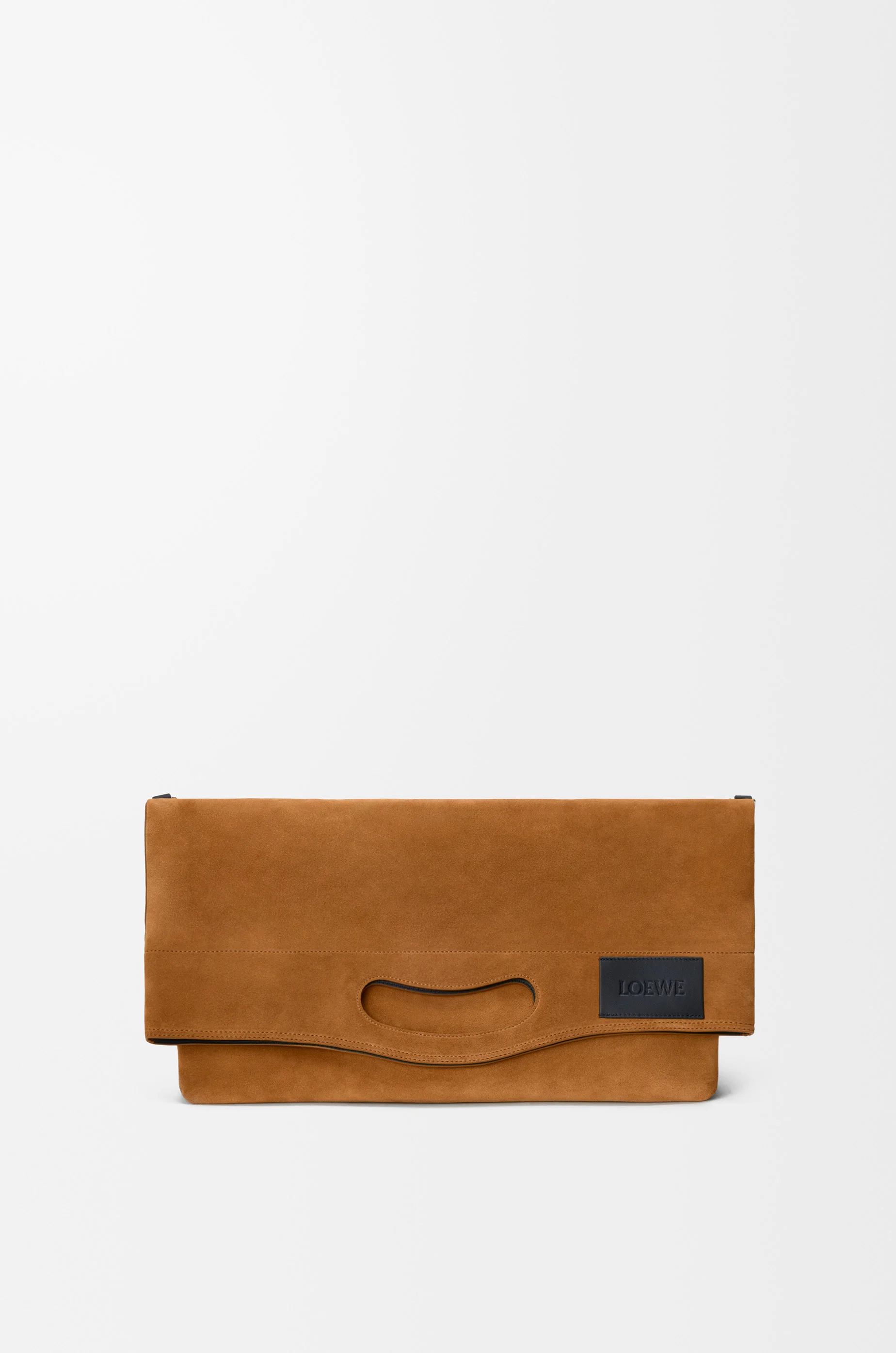 Bob folded tote in suede - 1