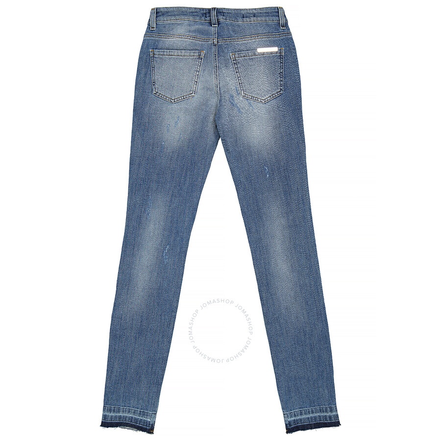 Philipp Plein Ladies Morgan Fit Angel Stretch Denim Jeans - 2