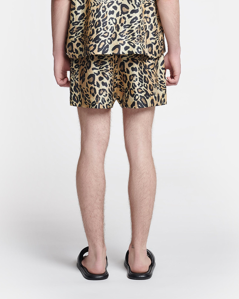 Nanushka Printed Silk-Twill Shorts outlook