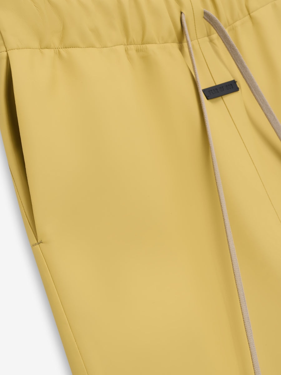 Rubberized Knee Pleat Wide Leg Pant - 3