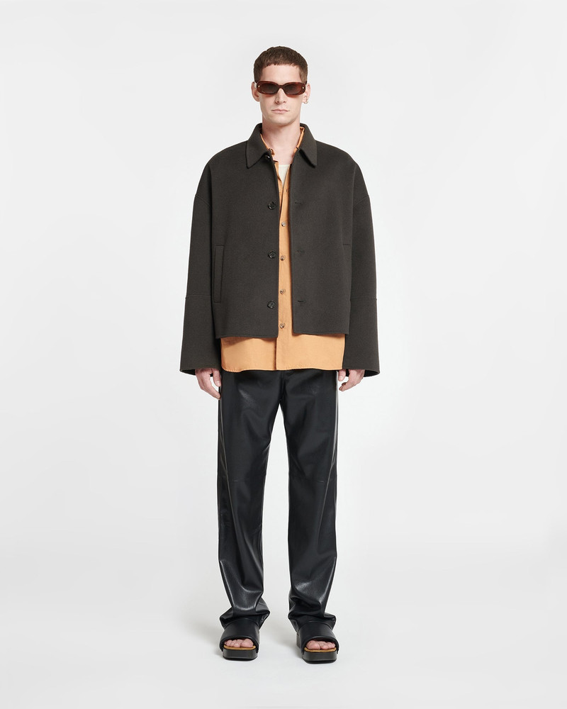 Nanushka Double Wool And Silk Blend Jacket outlook
