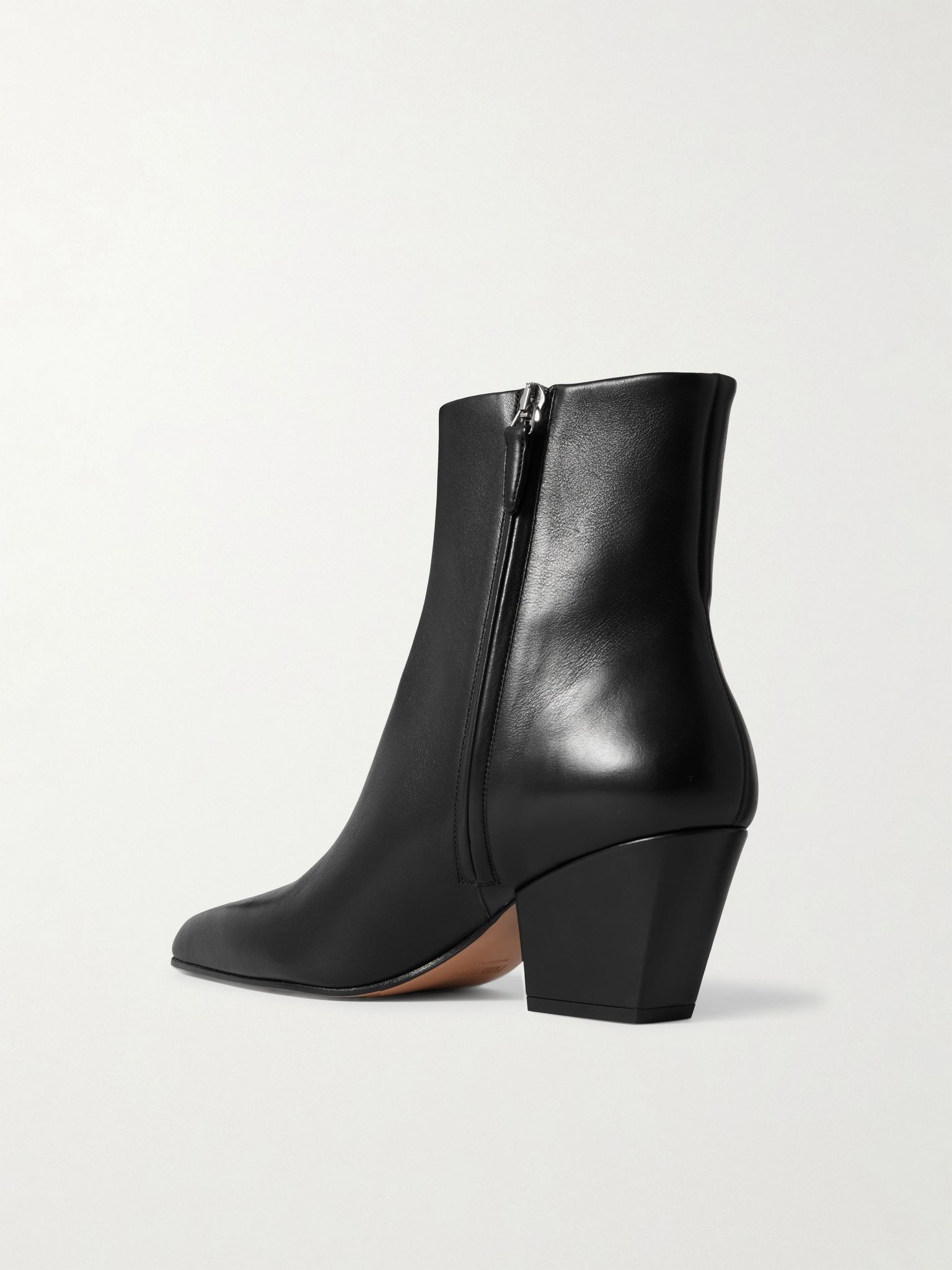 Jane leather ankle boots Black - 3