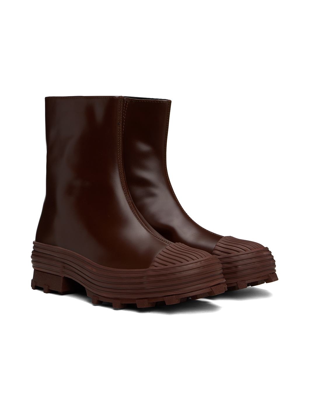 Burgundy Traktori Boots - 4