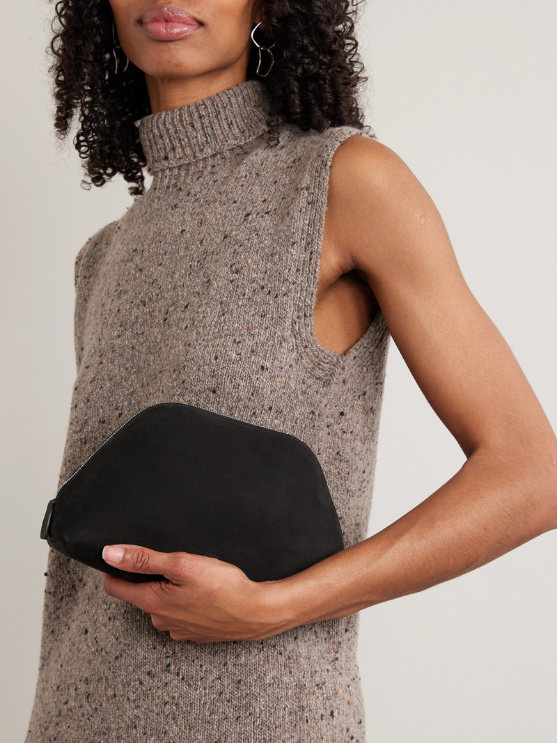 The Row Devon Mini Leather Pouch outlook