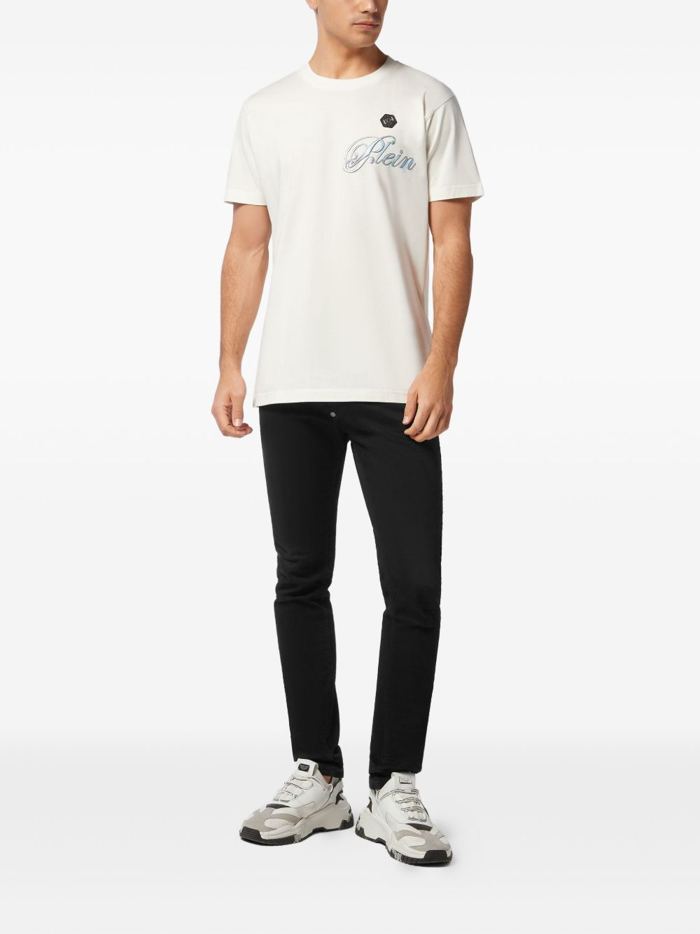skull-print cotton T-shirt - 2