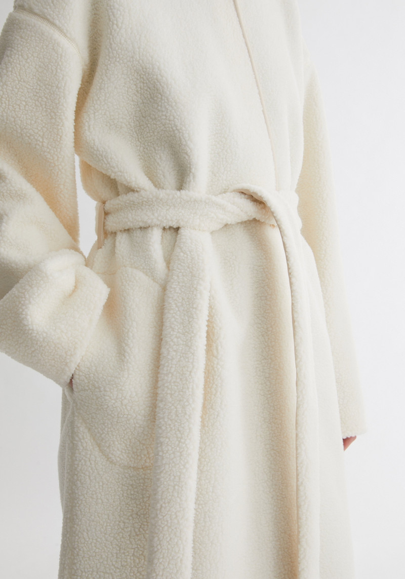 BLIZZARD Belted fleece coat 6