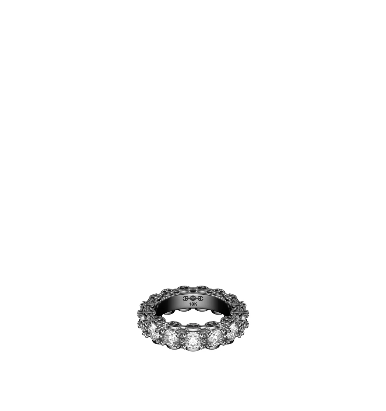 INFINITE 3.5MM DIAMOND ETERNITY BAND - 1
