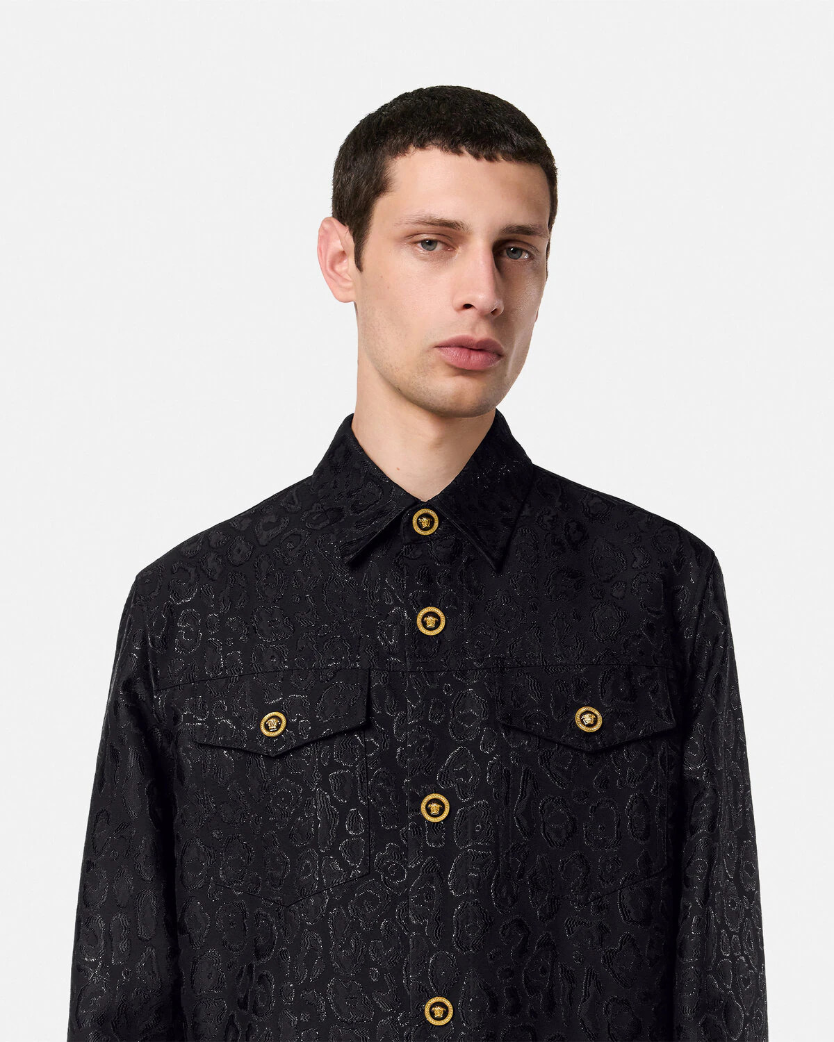 Leopard Jacquard Overshirt - 3
