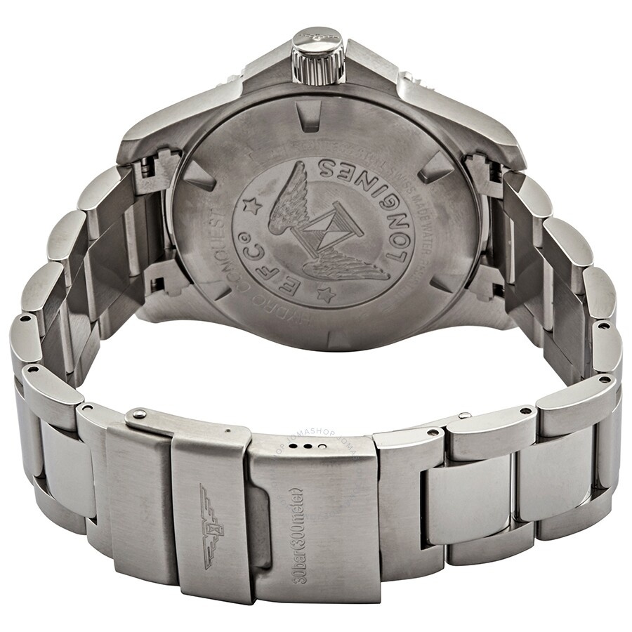 Longines Hydroconquest Automatic Grey Ceramic Bezel Men's 43 mm Watch L37824766 - 3