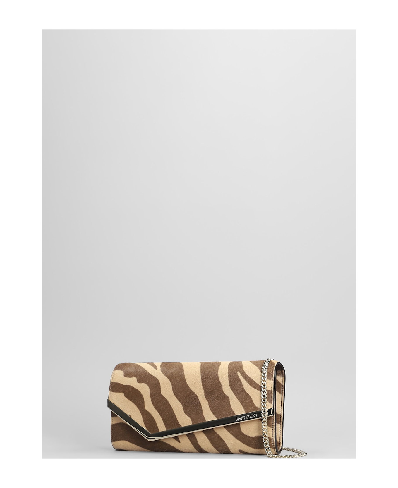Emmie Clutch In Beige Pony Skin - 2