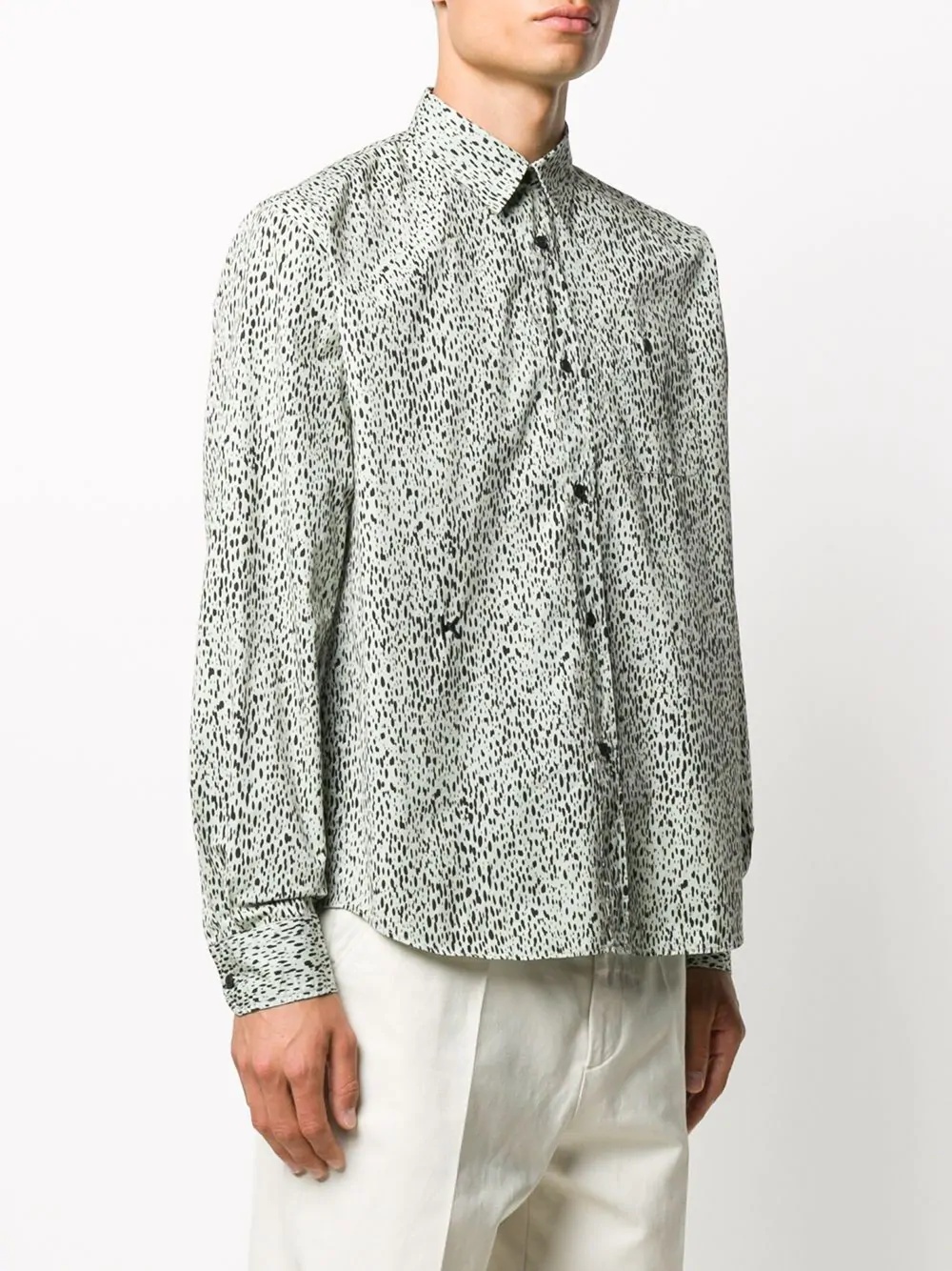 speckled print shirt - 3