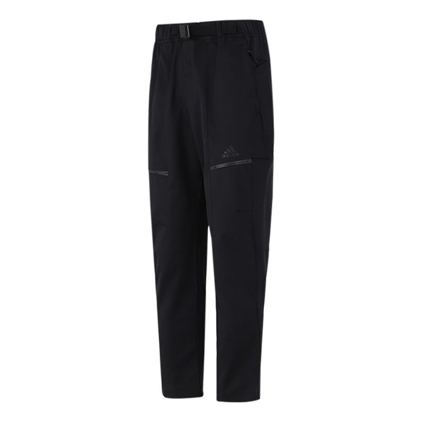 Men's adidas Athleisure Casual Sports Running Training Woven Long Pants/Trousers Black H40207 - 1