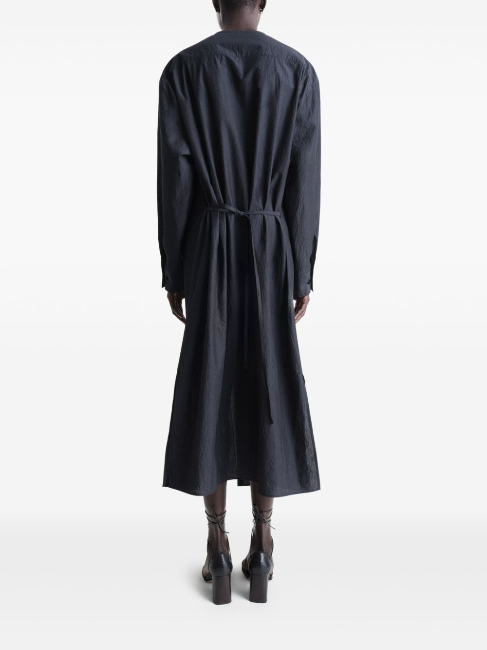 soft-collar maxi dress - 3