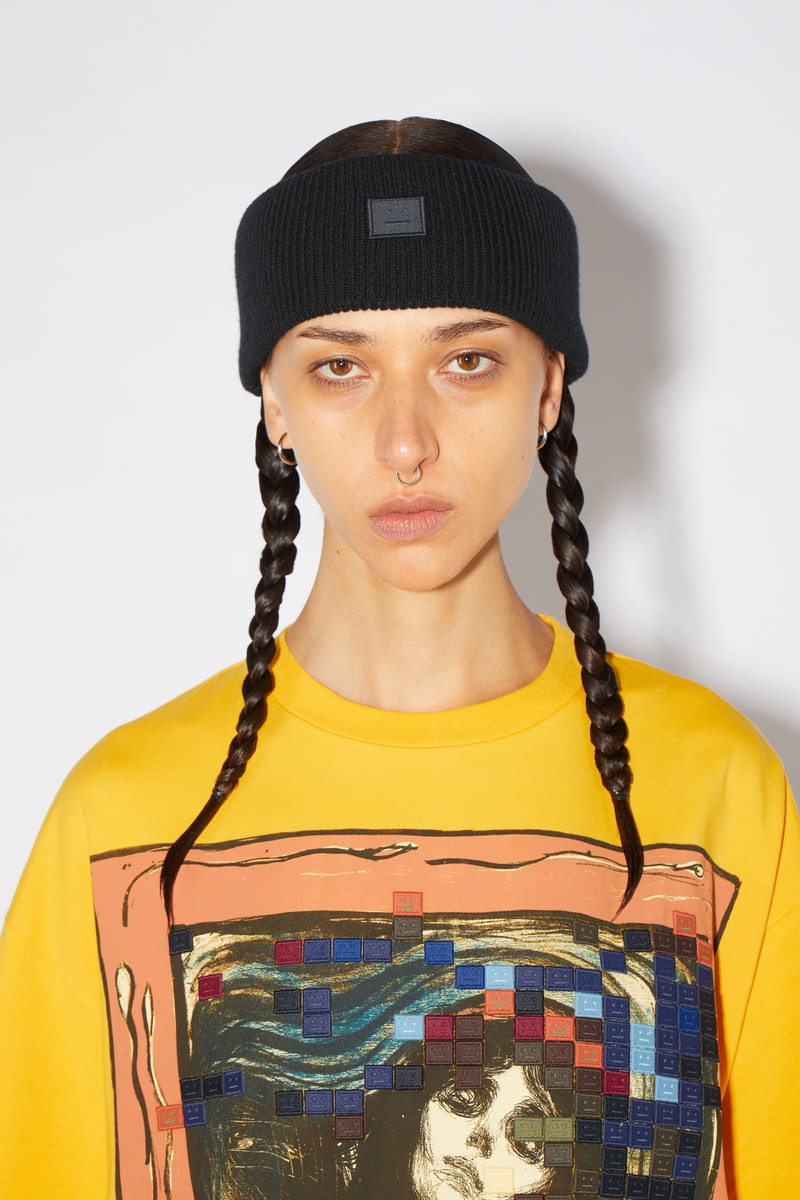 Ribbed headband - Black 3