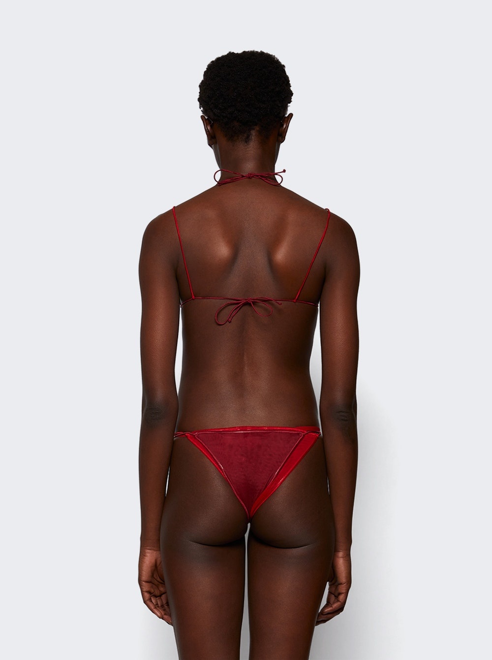 Rose Two Piece Merlot Red - 5