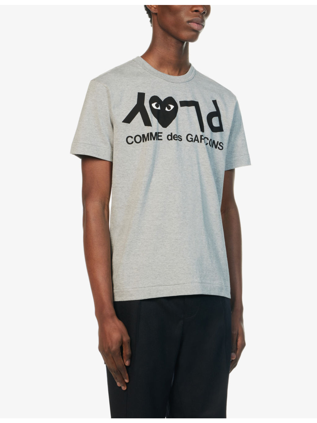 Heart-embroidered cotton-jersey T-shirt - 4
