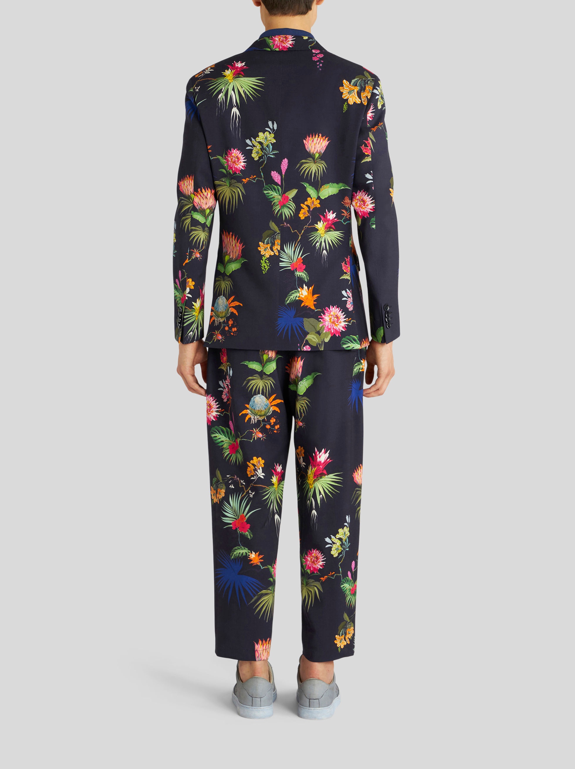FLORAL AND LEAFY PRINT JACKET - 4