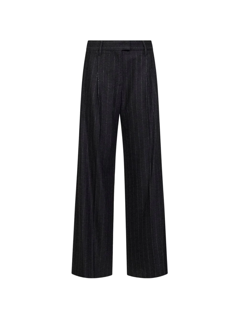 stripe-pattern tailored trousers - 1