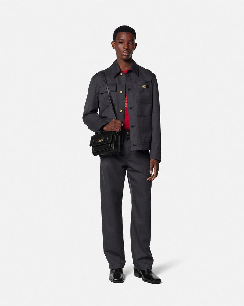 VERSACE Mouliné Wool Carpenter Jacket outlook