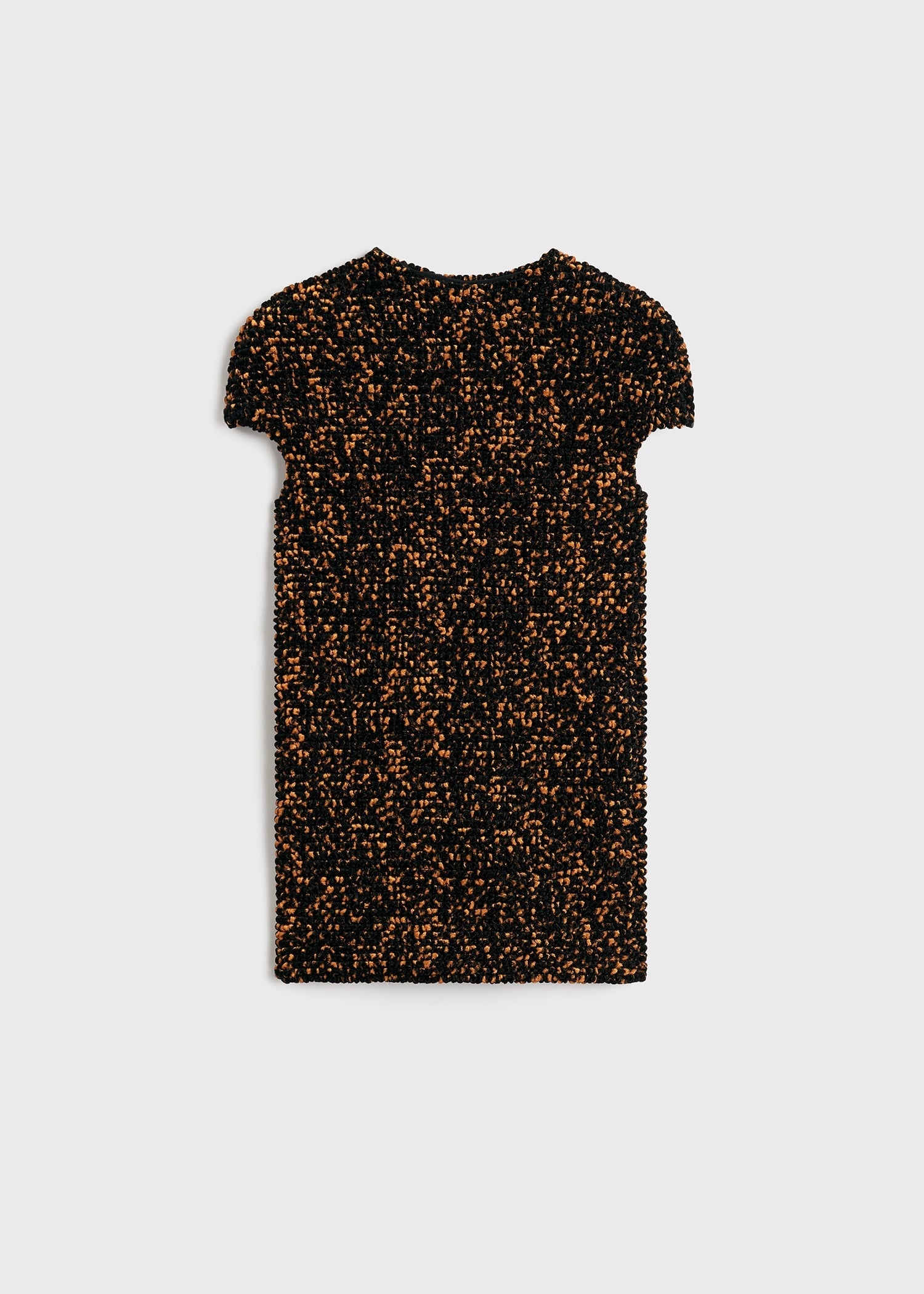 Smocked velour top tortoise - 1