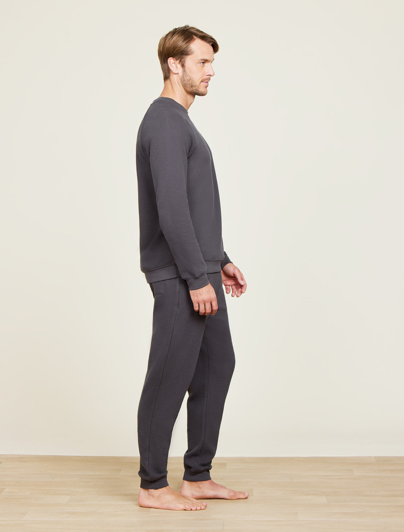 Barefoot Dreams Malibu Collection® Waffle Knit Raglan Pullover outlook