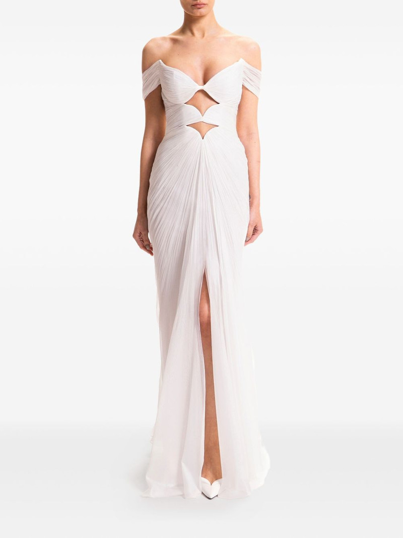 MARIA LUCIA HOHAN Cassiopeia cut-out lace-up maxi dress outlook