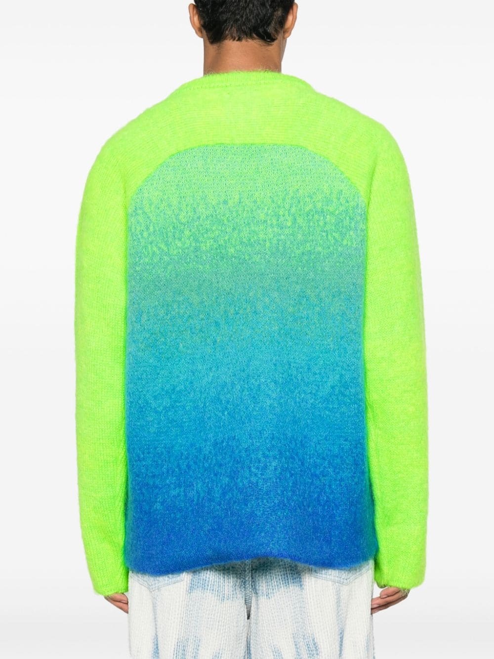 Gradient Rainbow intarsia-logo jumper - 4