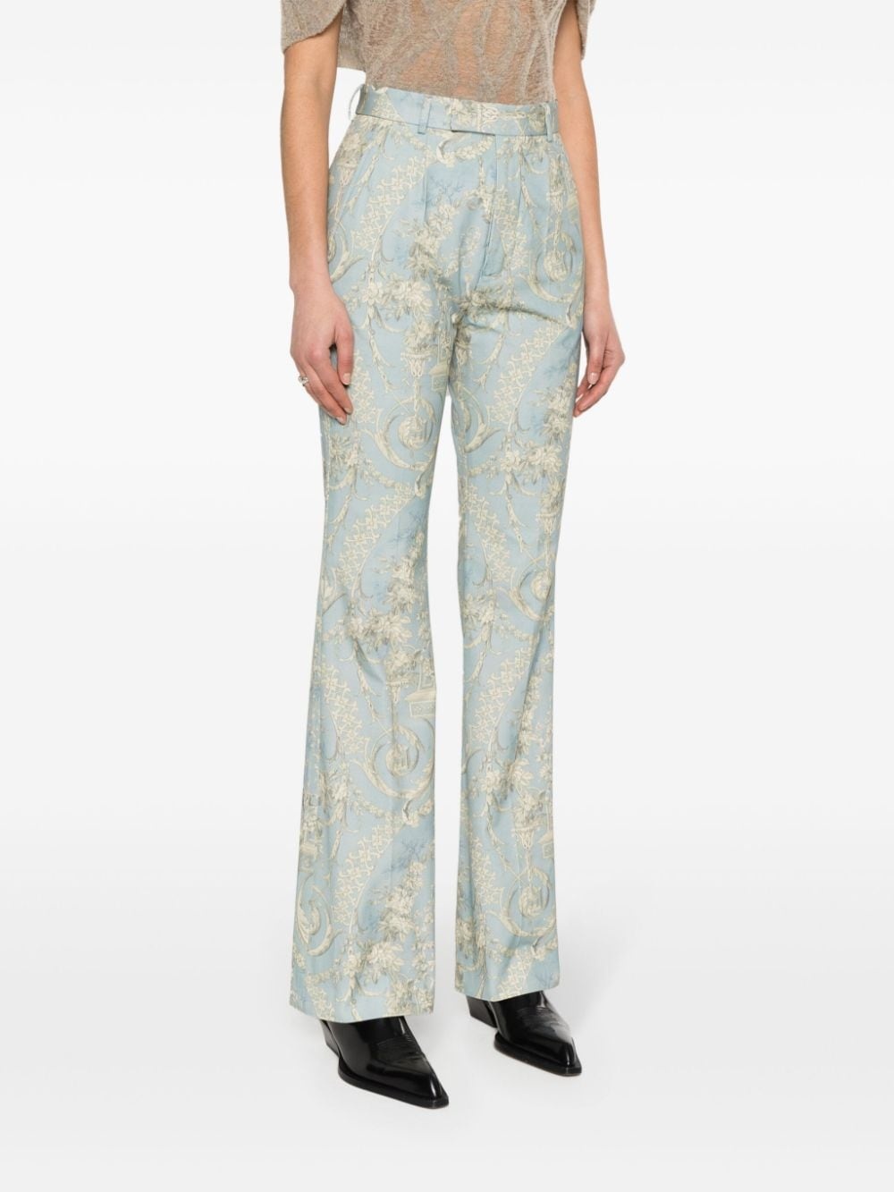 Ray high-waist flared trousers - 3