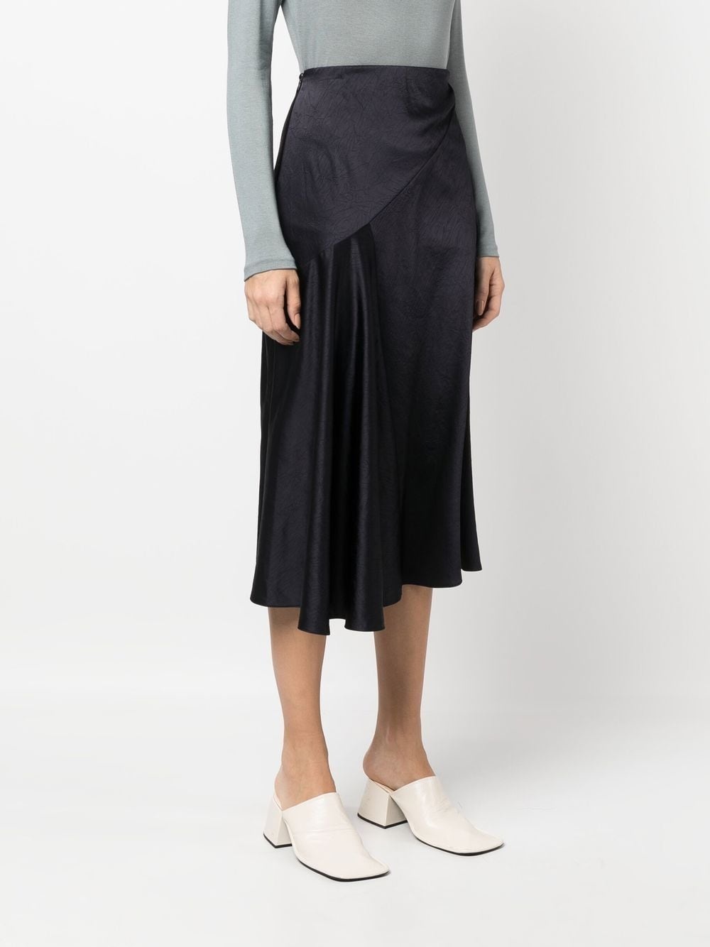 draped slip skirt - 3
