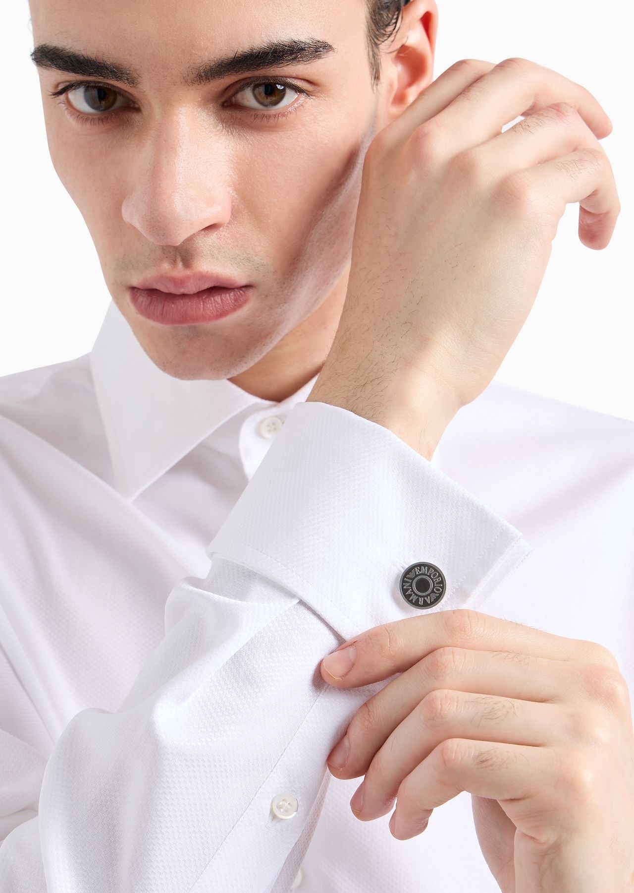 Stainless Steel and IP Gun-Plating Cufflink - 3