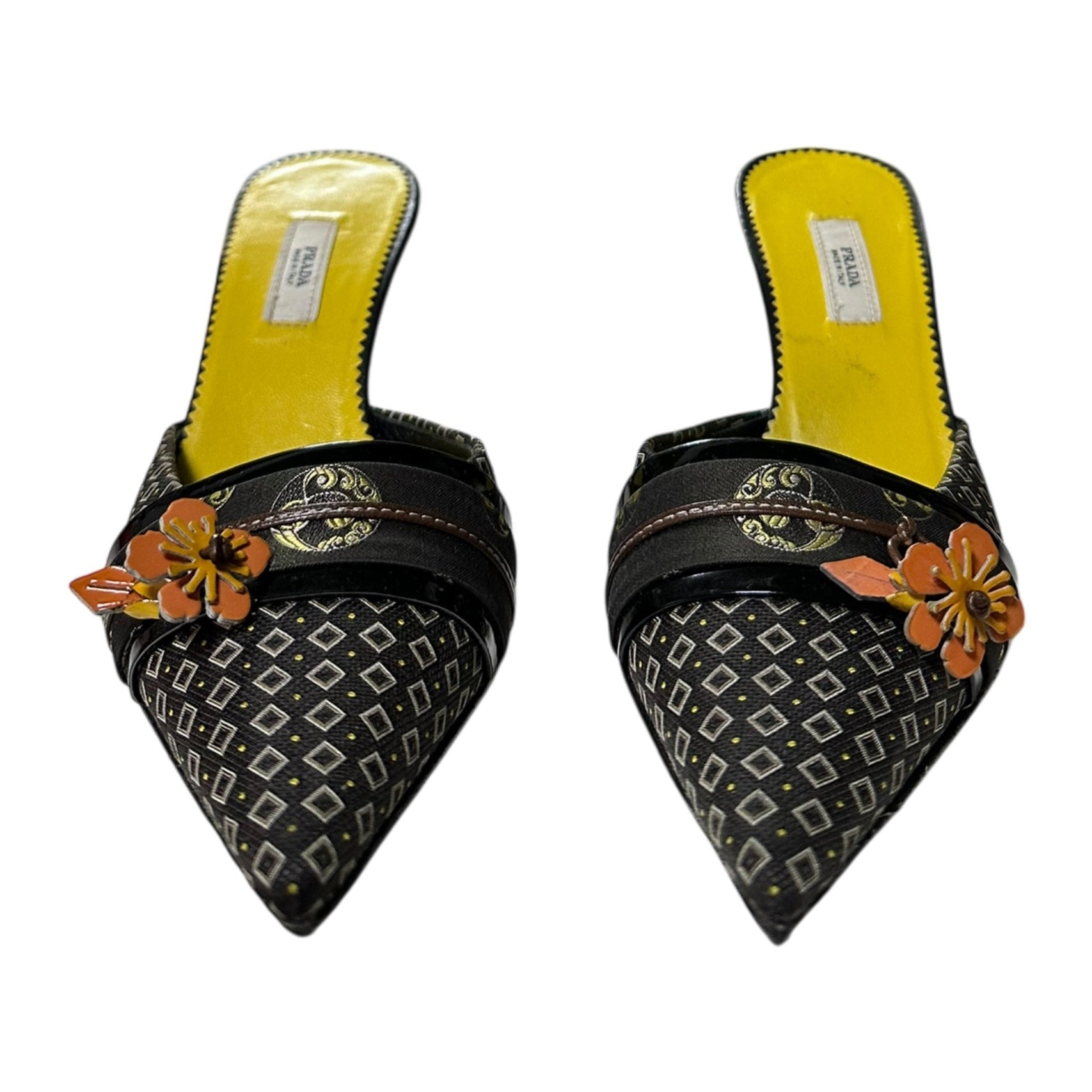 PRADA Flower Kimono Mules - 2