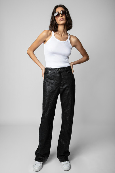 Zadig & Voltaire Evy Crinkled Leather Pants outlook
