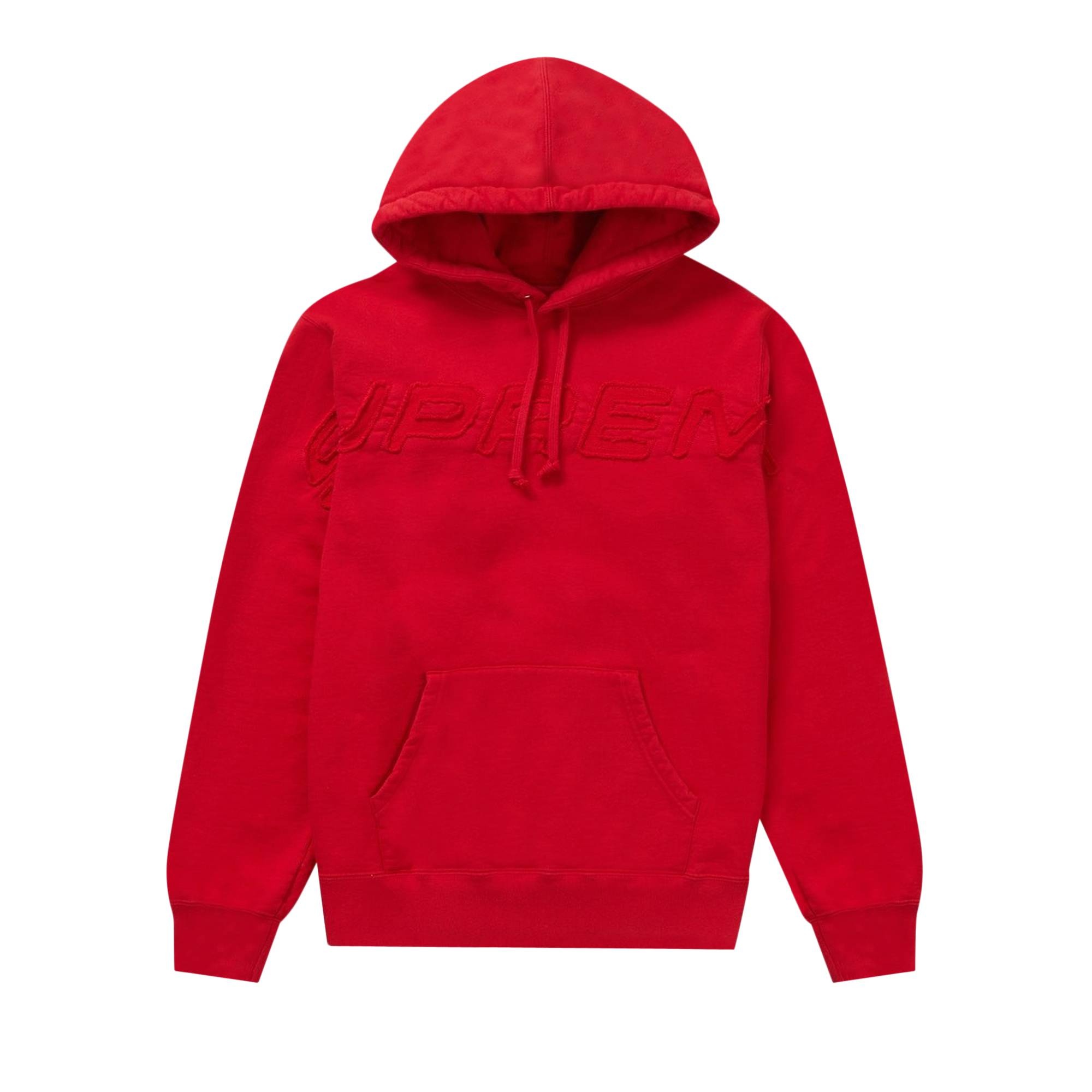 Supreme Set In Hooded Sweatshirt 'Red' - 1