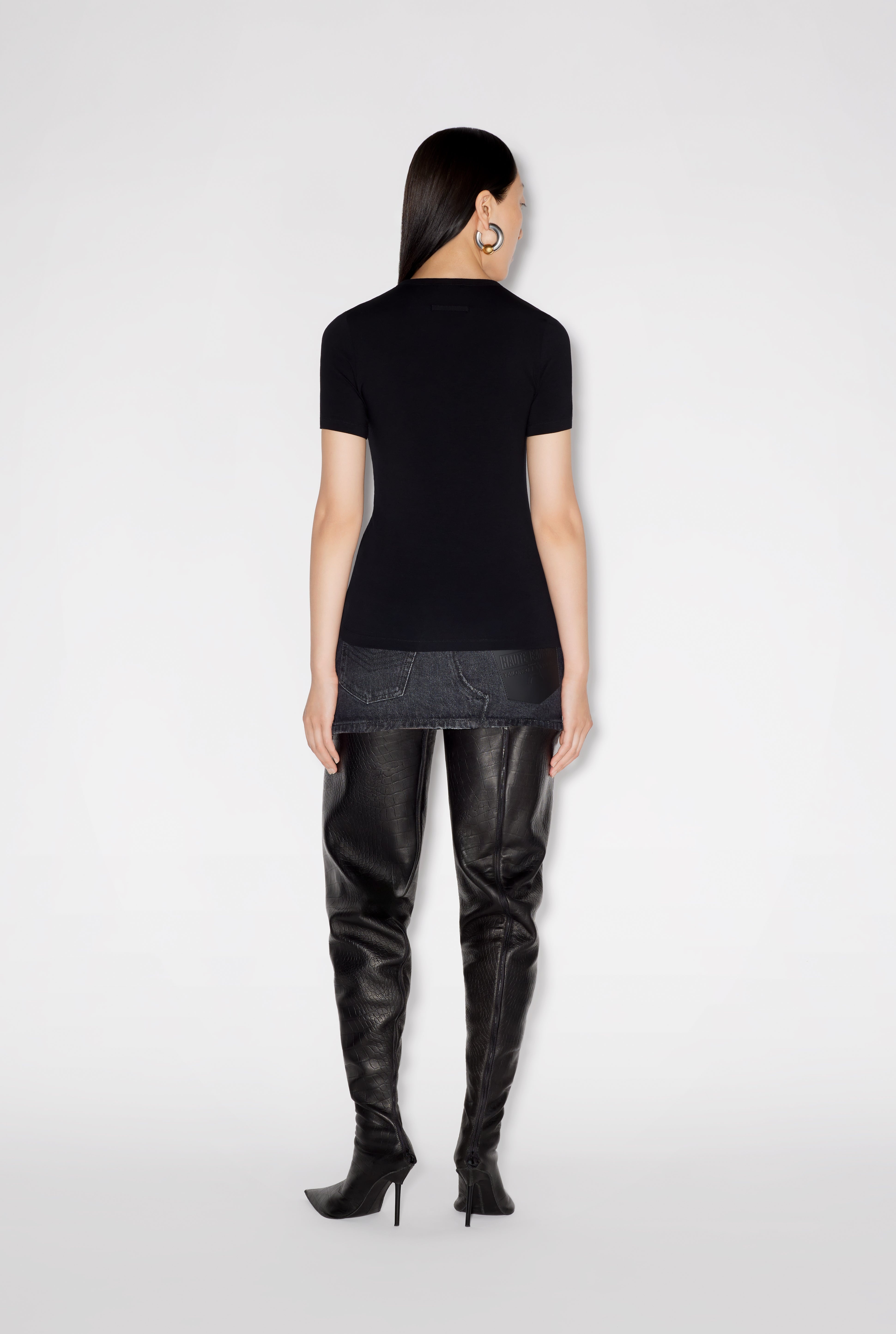 THE BLACK JEAN PAUL GAULTIER LABEL T-SHIRT - 3