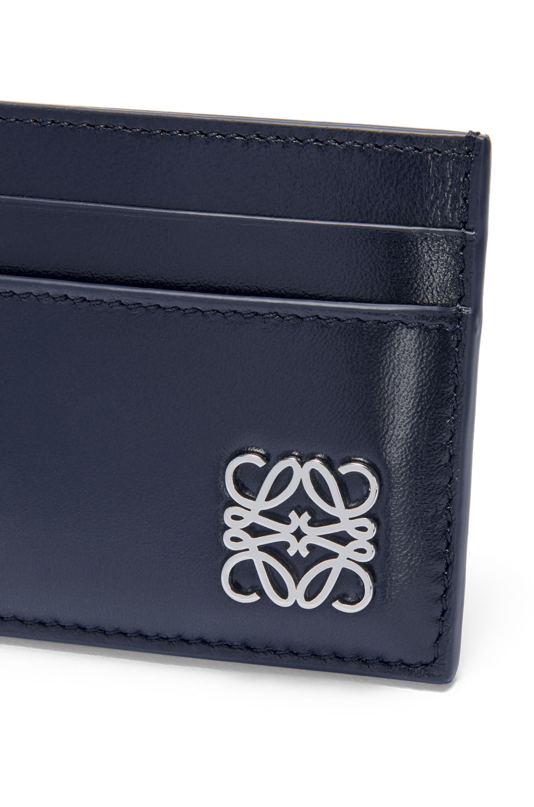 Puffer Anagram plain cardholder in shiny nappa calfskin - 4