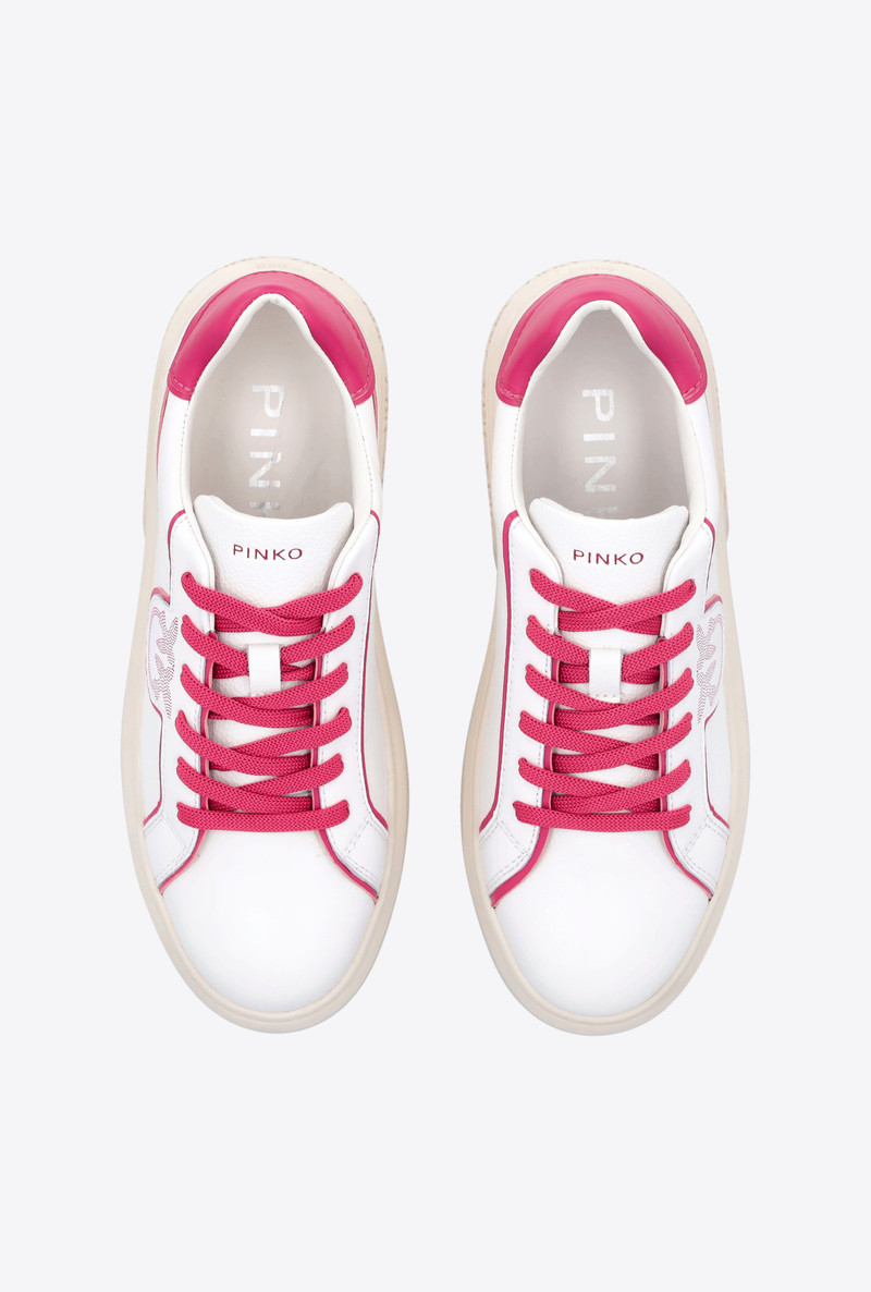 LEATHER SNEAKERS WITH CONTRASTING DETAILS 8