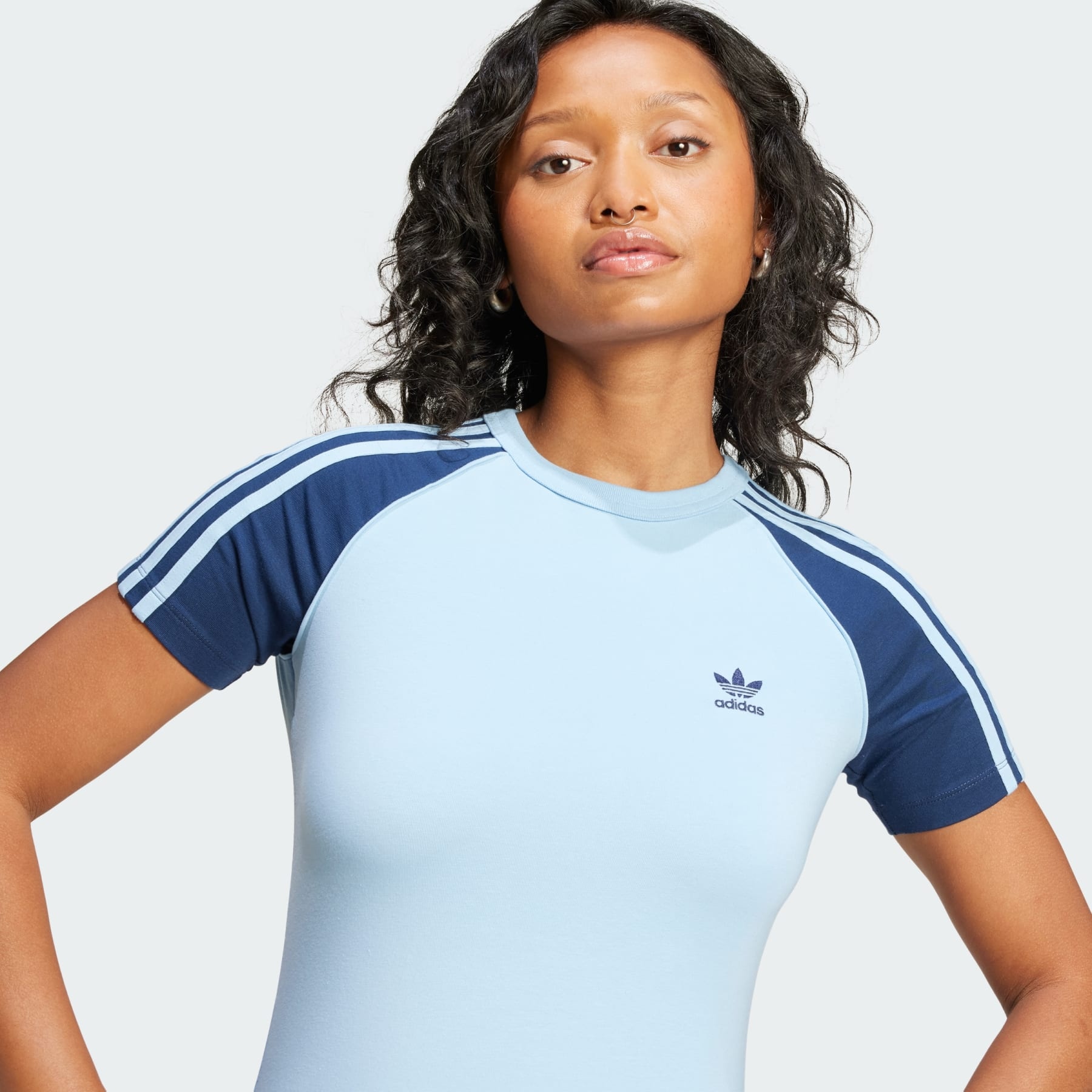 Adicolor 3-Stripes Raglan Short Sleeve Dress - 5