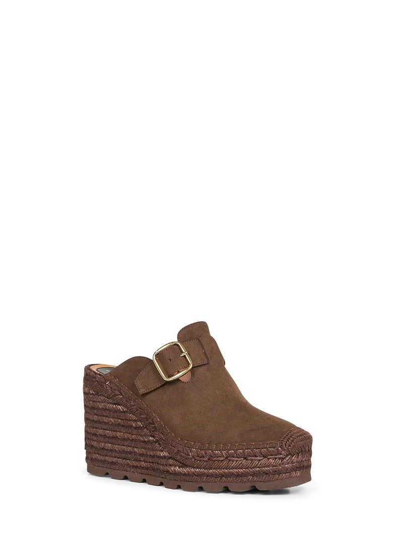 Stella McCartney Moka vegan suede Gaia clogs outlook