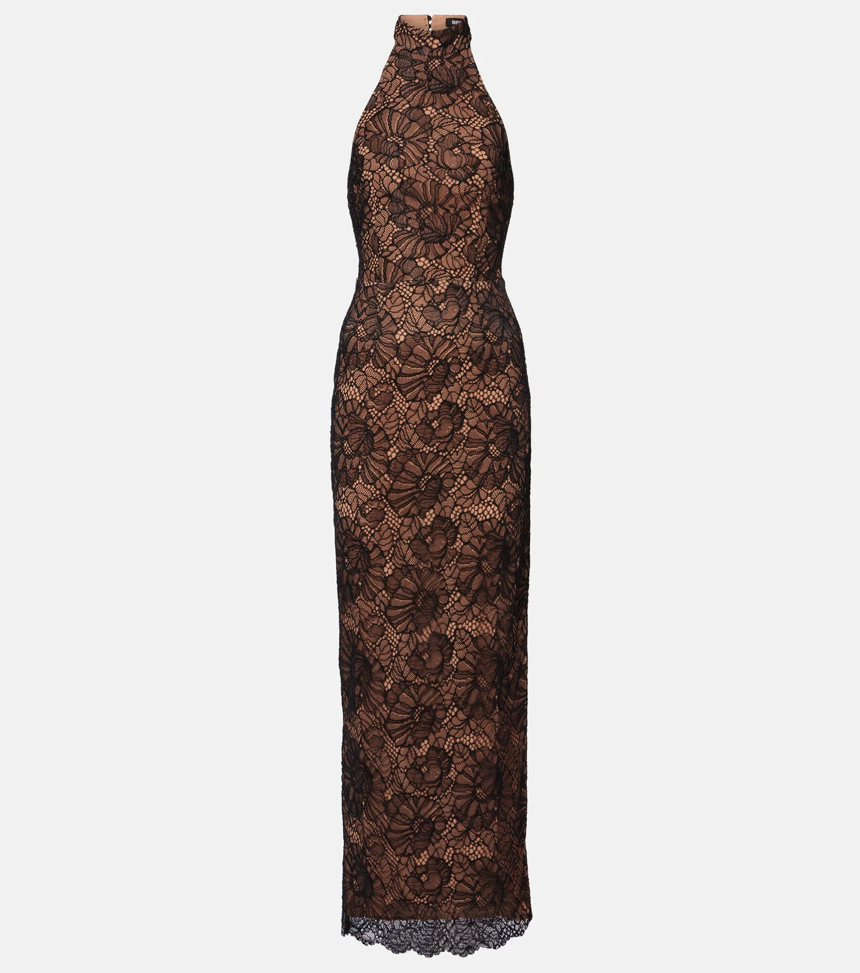 Halterneck lace gown - 1