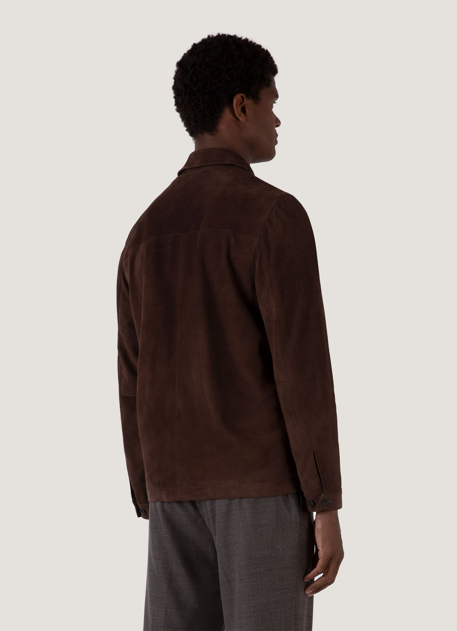 Suede Harrington Jacket - 4
