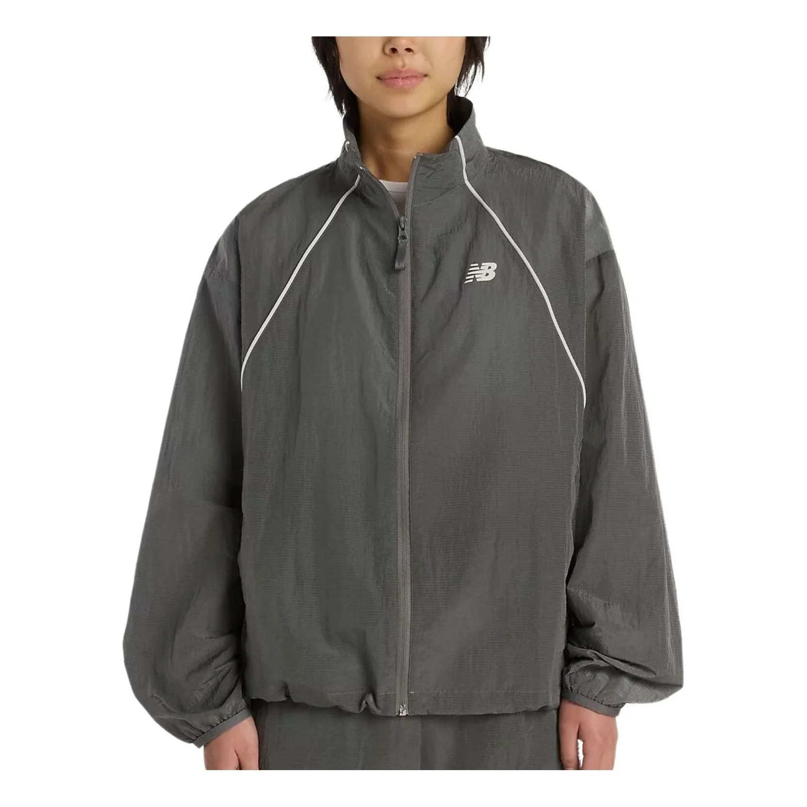 (WMNS) New Balance Newbalance Sport Legacy Jacket Asia Sizing 'Castlerock' WJ6113KS - 1