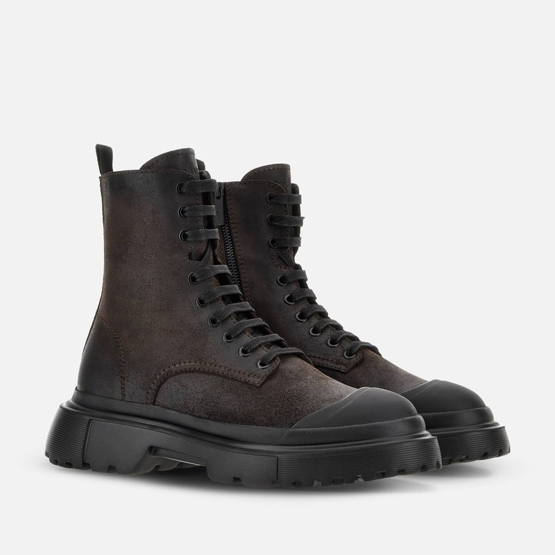 Combat Boots Hogan H619 Brown 2