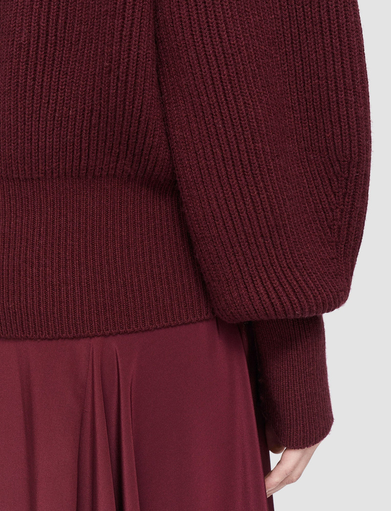 Light Cardigan Stitch Open Neck Jumper 6