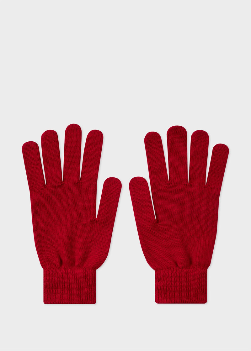 Paul Smith Zebra Logo Wool Gloves outlook