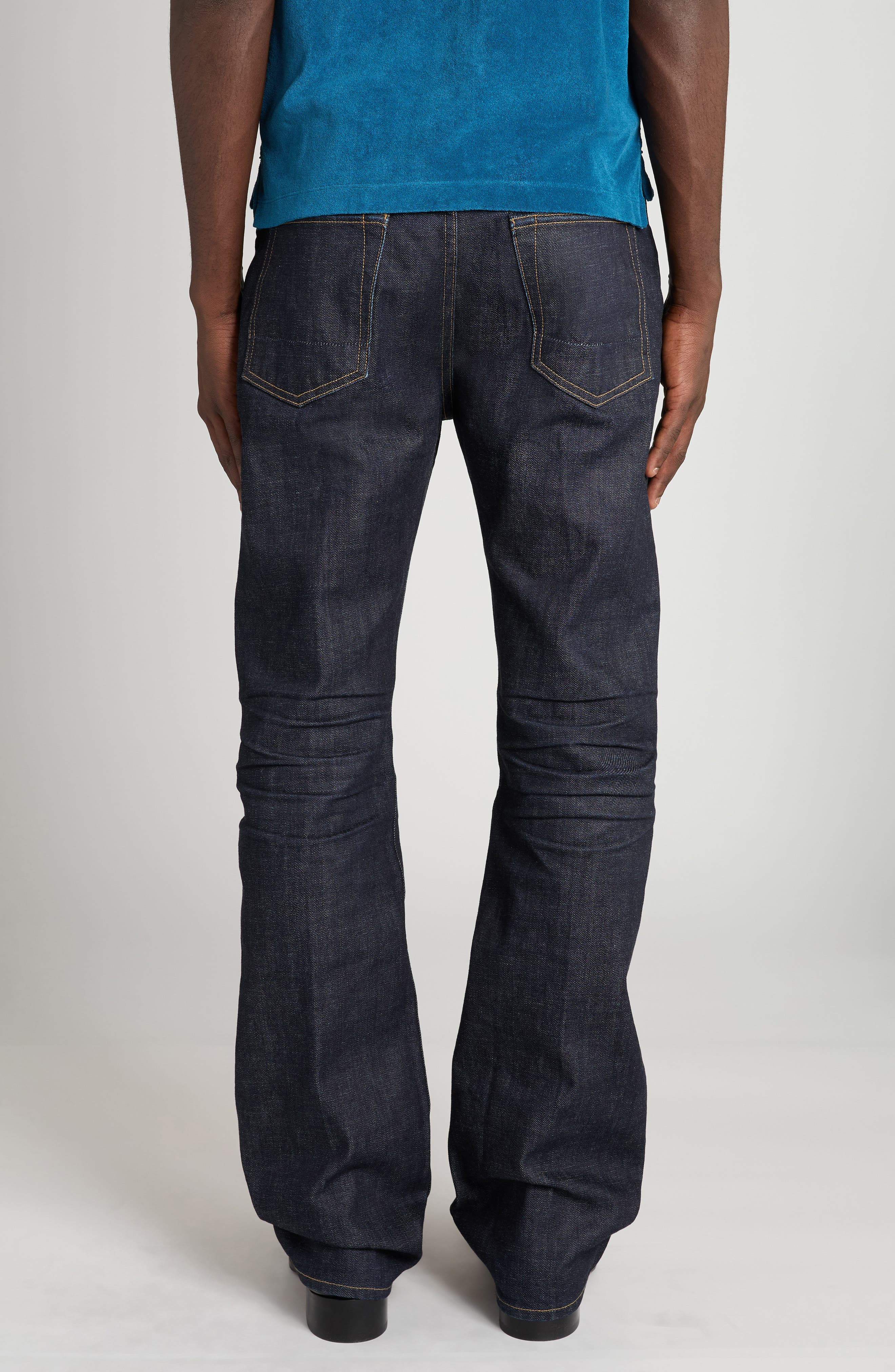 TOM FORD Selvedge Bootcut Jeans in Hb775 Rinse Blue at Nordstrom - 2
