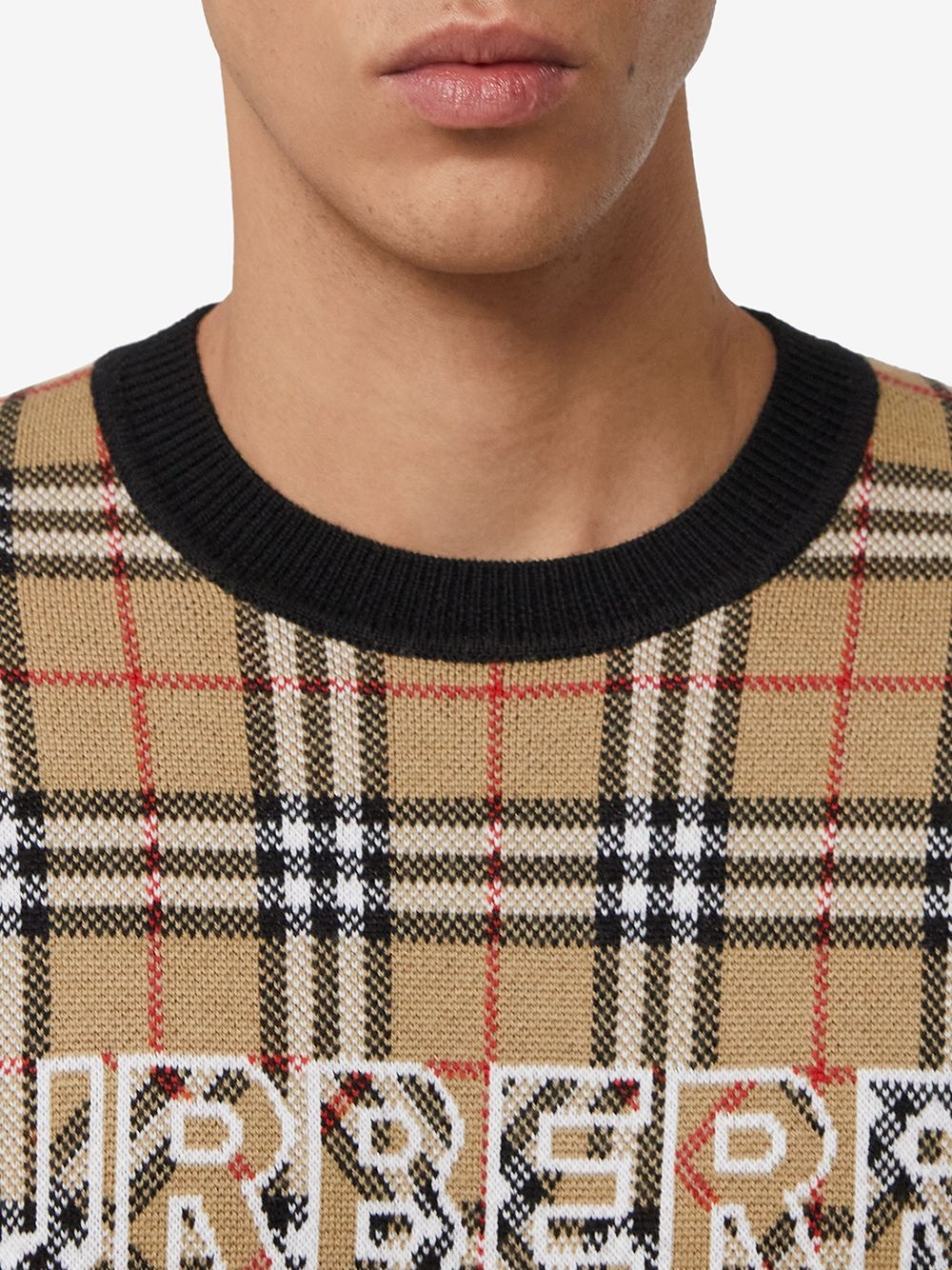 Vintage Check jacquard jumper - 5