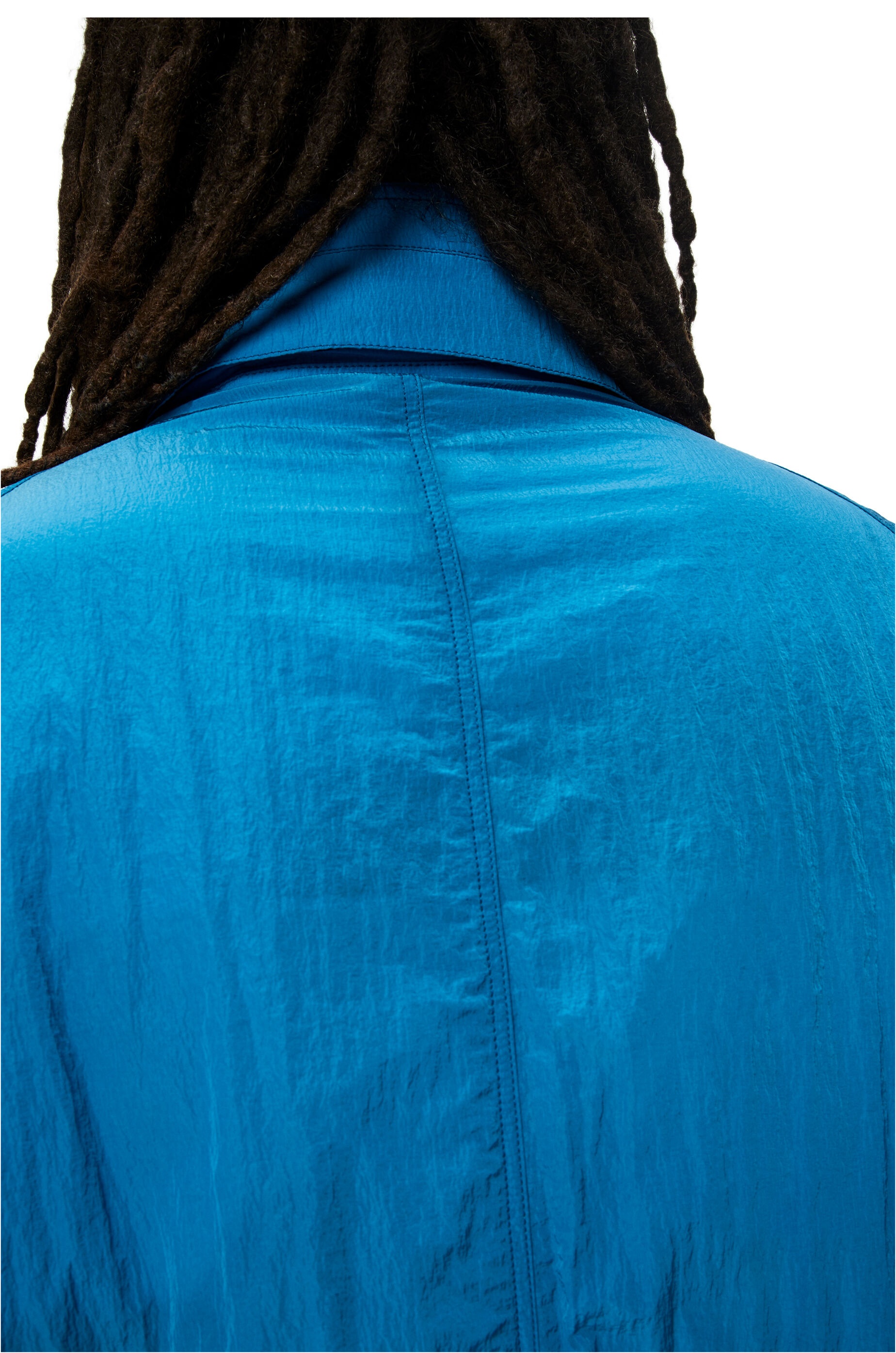 Hooded parka in textured nylon - 5