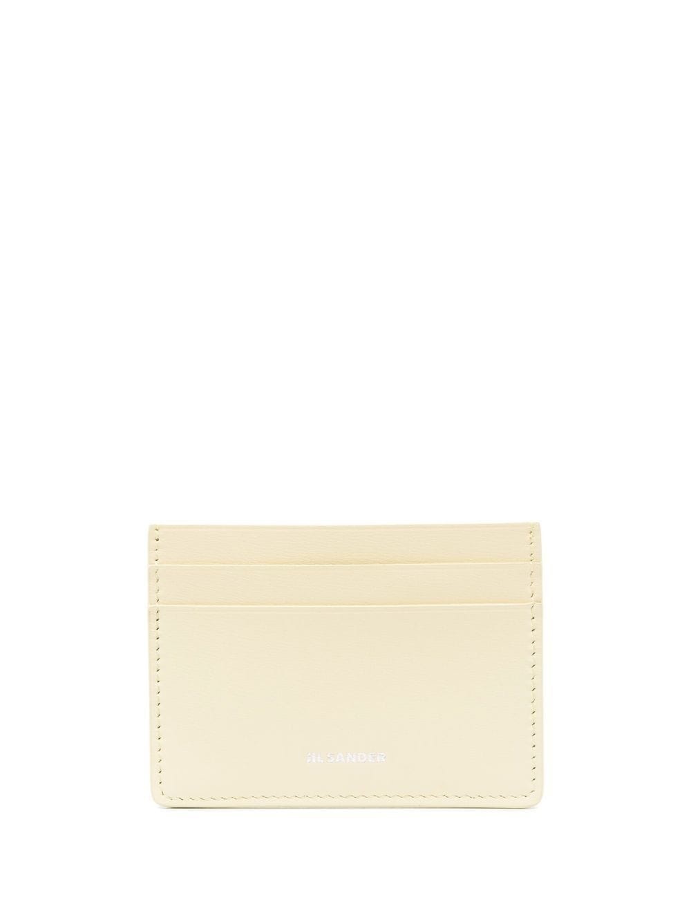 embossed-logo leather cardholder - 1