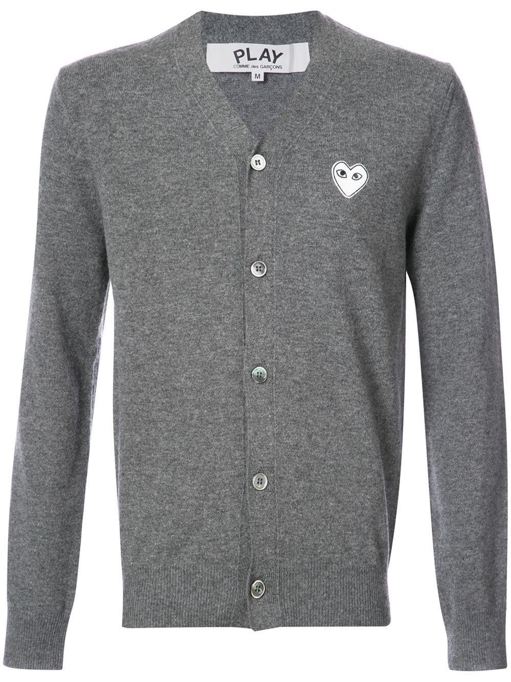 cardigan with white heart - 1